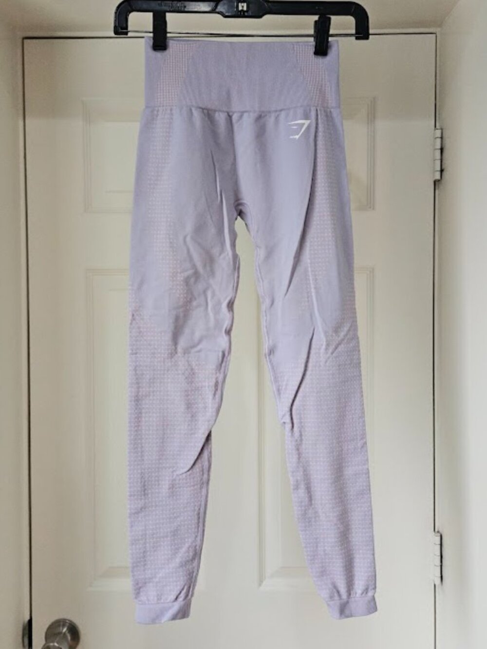 Gymshark Vital Seamless Ribbed Light Purple Pink High Waisted Leggings Size XS